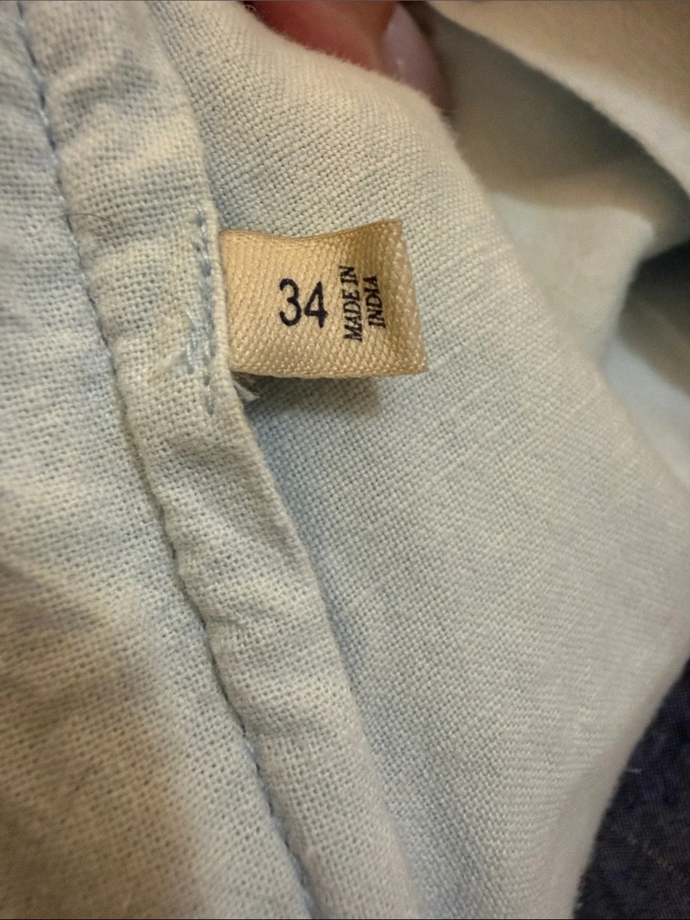 Faherty Linen Cotton Blend Shorts Mens 34 Blue Chino Coastal Beach Casual Summer